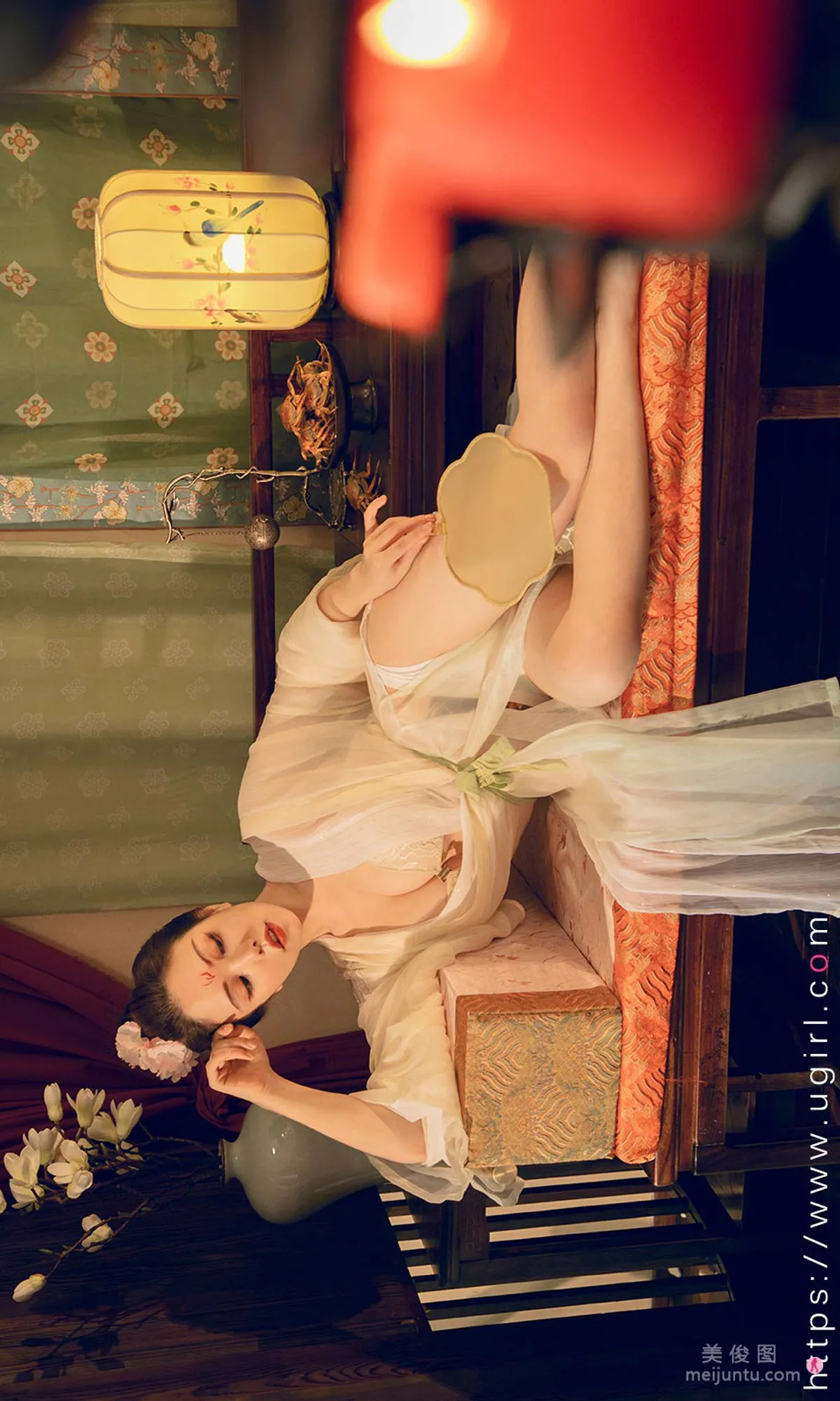 [Ugirls App] No.1923 Ni Xiaoyao, Flowers Fill the Moonlit Night photo 8