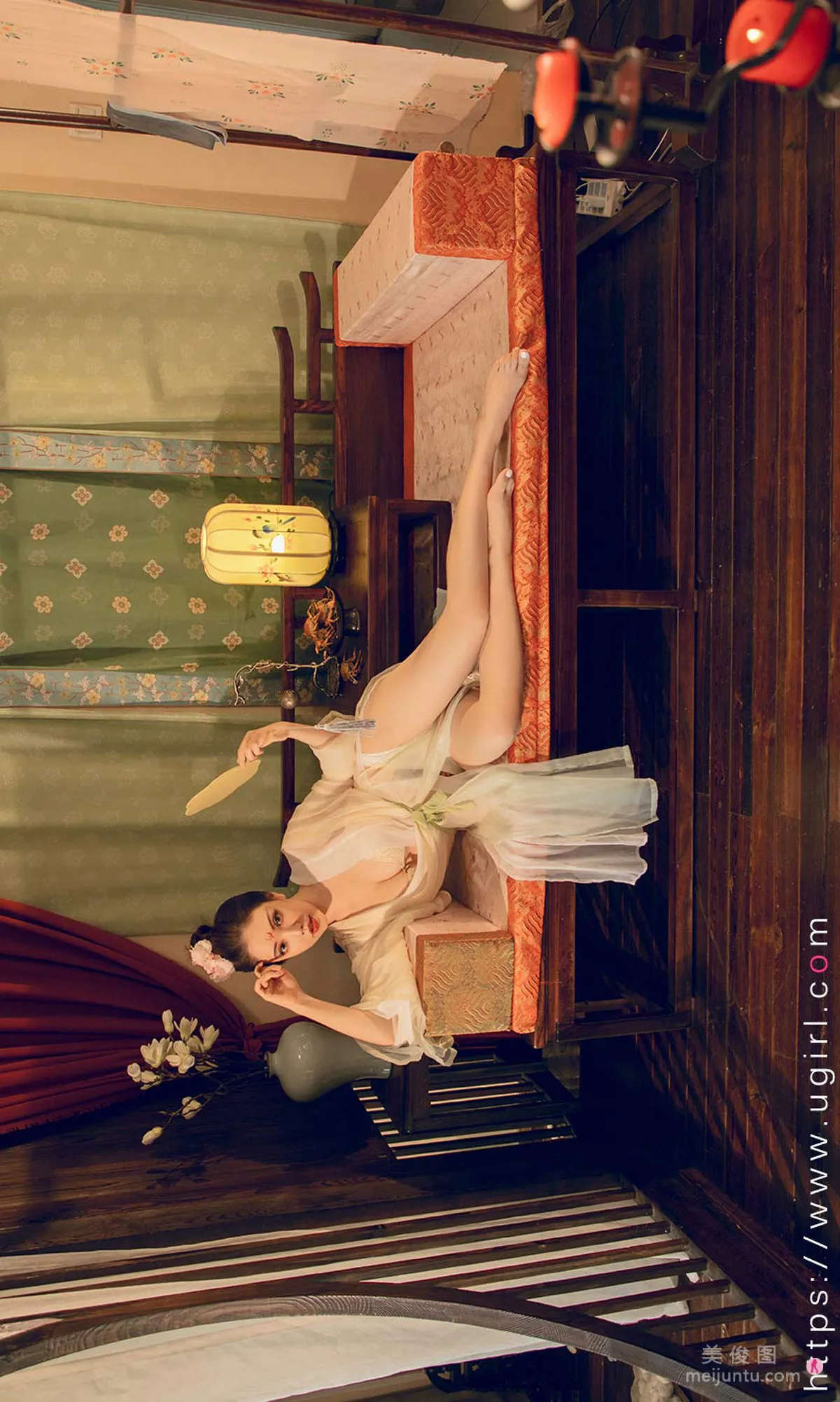 [Ugirls App] No.1923 Ni Xiaoyao, Flowers Fill the Moonlit Night photo 6