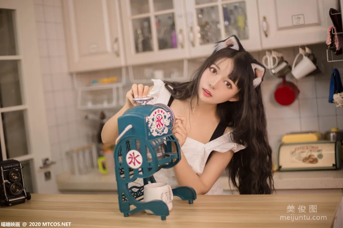 [喵糖映画] VOL.296 厨房猫娘 写真集19