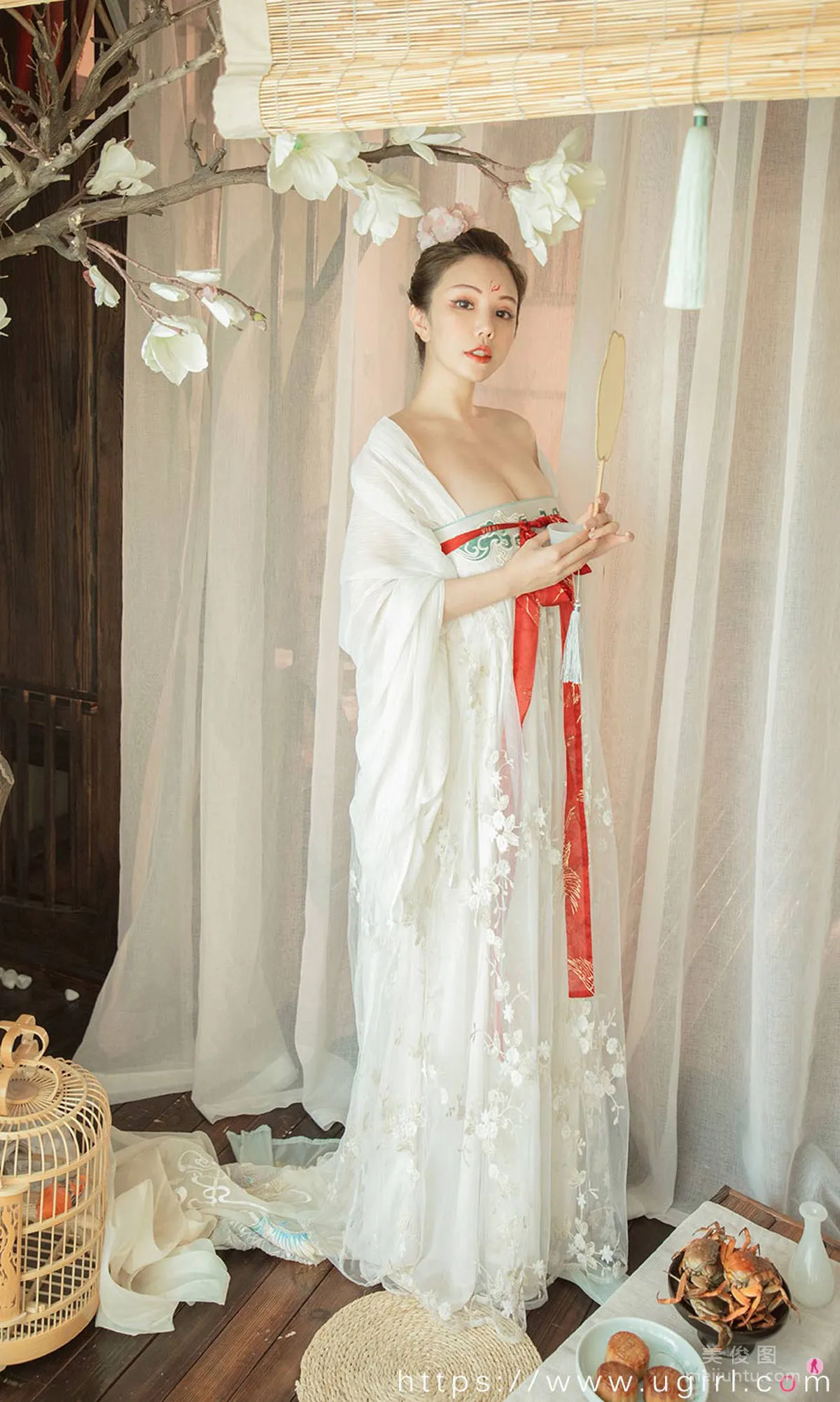 [Ugirls App] No.1923 Ni Xiaoyao, Flowers Fill the Moonlit Night photo 10