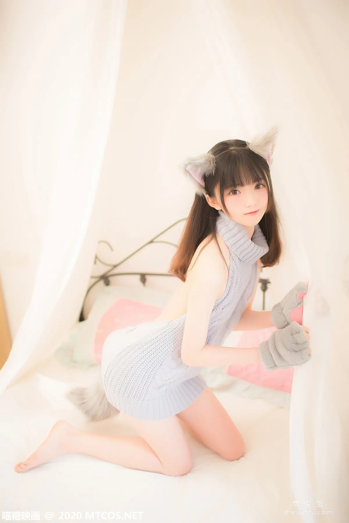 [喵糖映画] VOL.274 萌娘的蓝色毛衣 写真集7