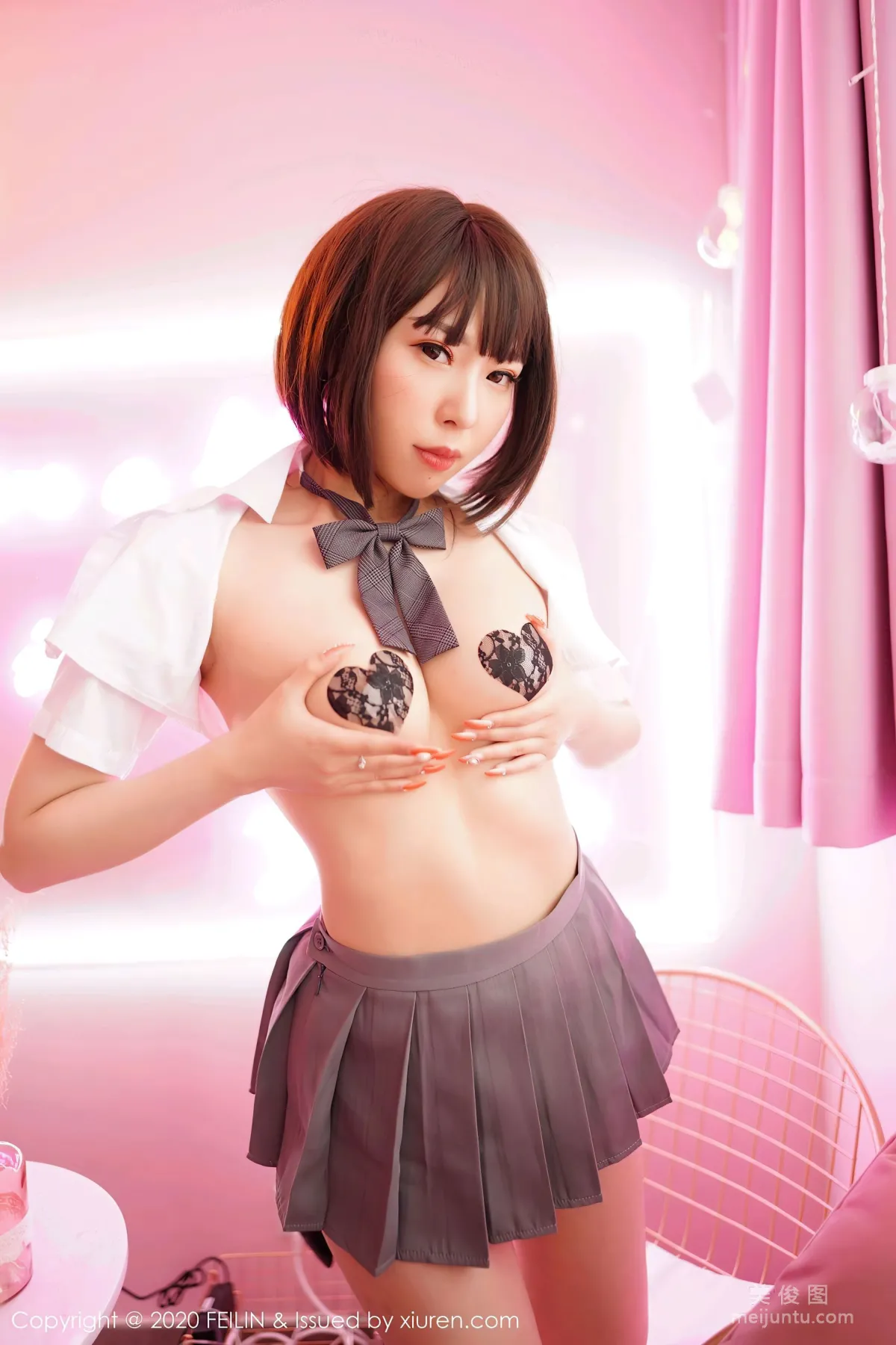 [嗲囡囡FEILIN] VOL.334 小波多 - 性感連體衣寫真 46
