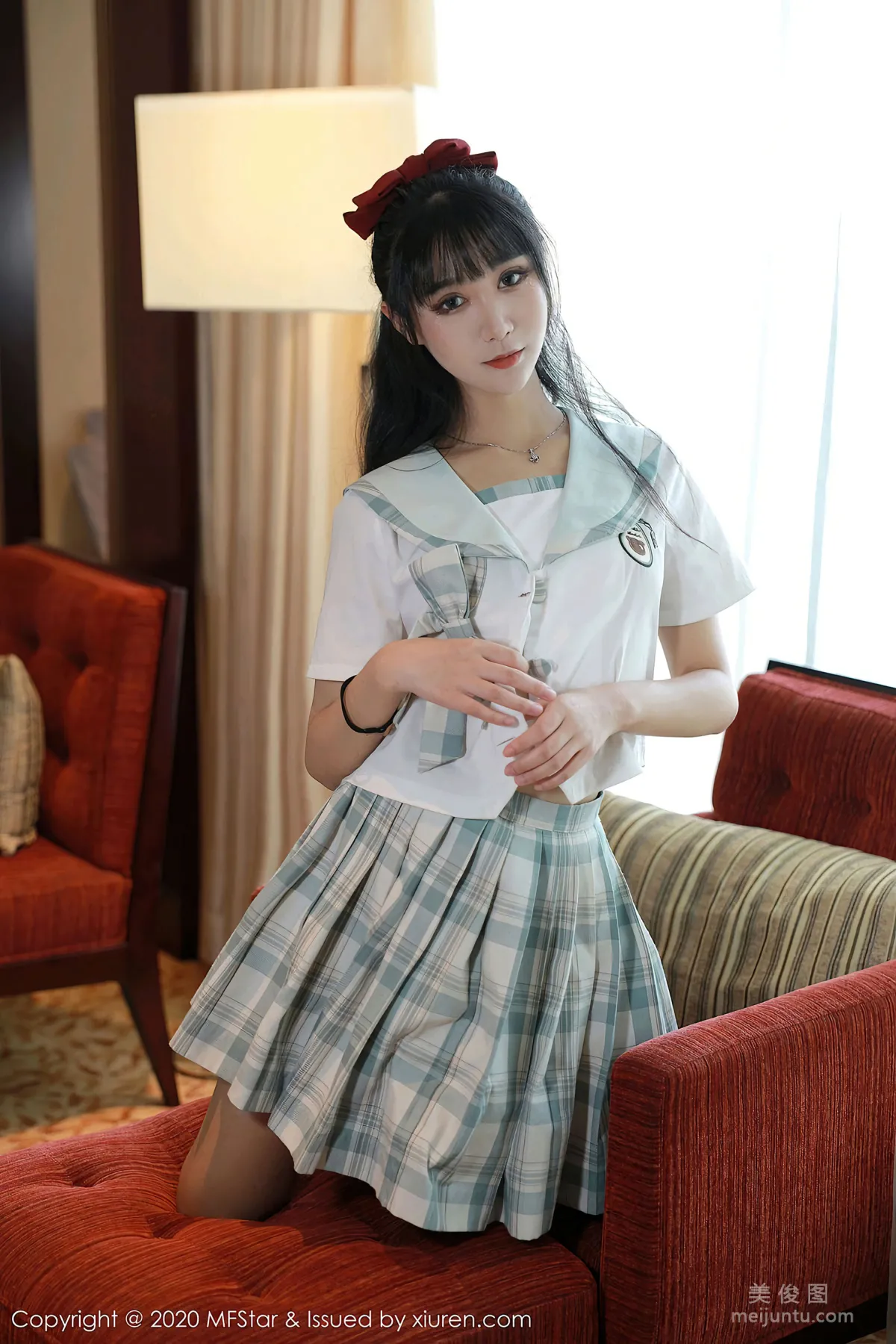 [MFStar] Vol.386 Xiaoguo Donger - JK Uniform Series photo 4
