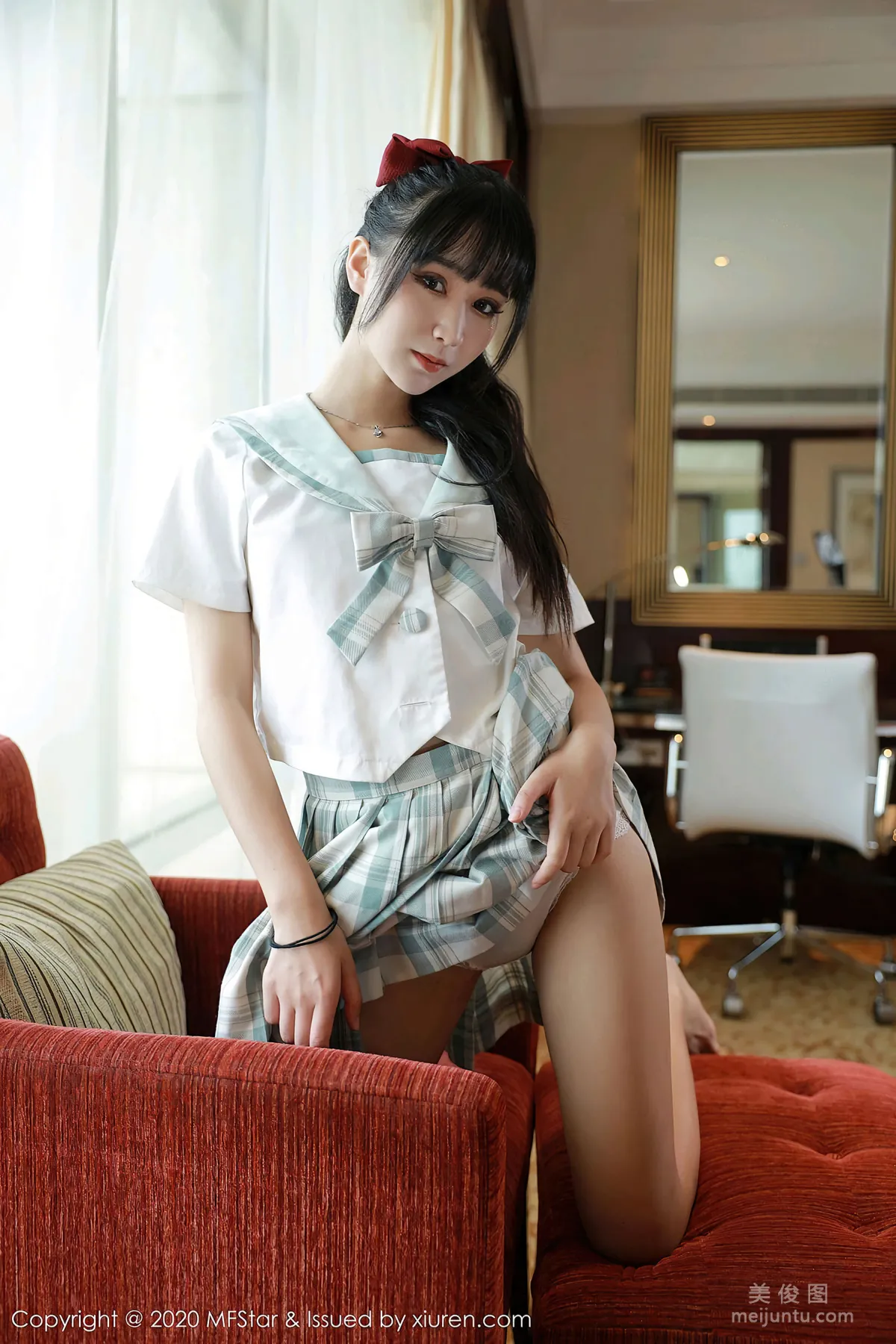 [MFStar] Vol.386 Xiaoguo Donger - JK Uniform Series photo 20