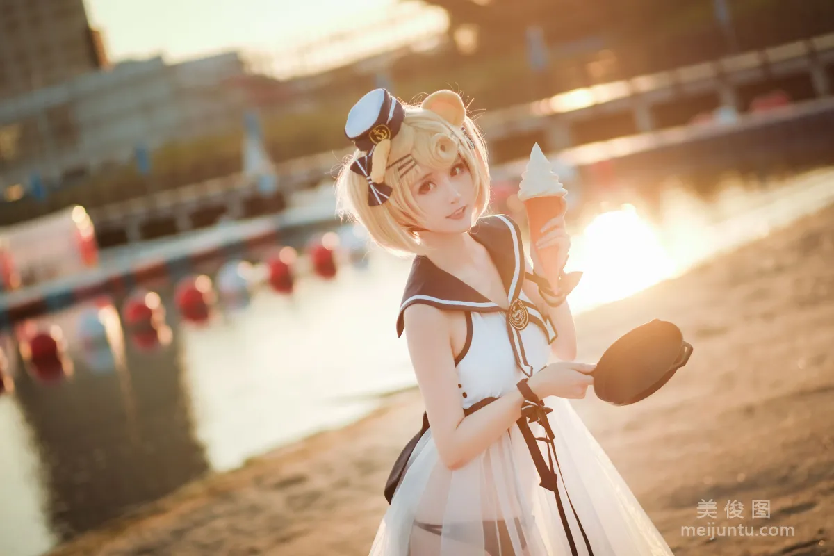[Cosplay写真] 萌宠博主yui金鱼 - 古米泳装1