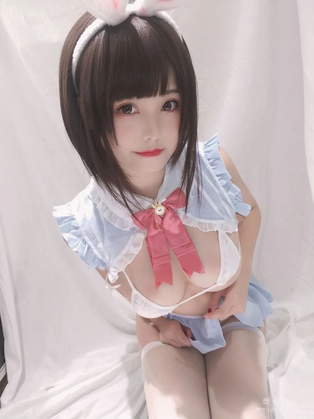 [Cosplay] Cute Girl Mizhi Maoqiu - Little White Rabbit Selfie photo 18