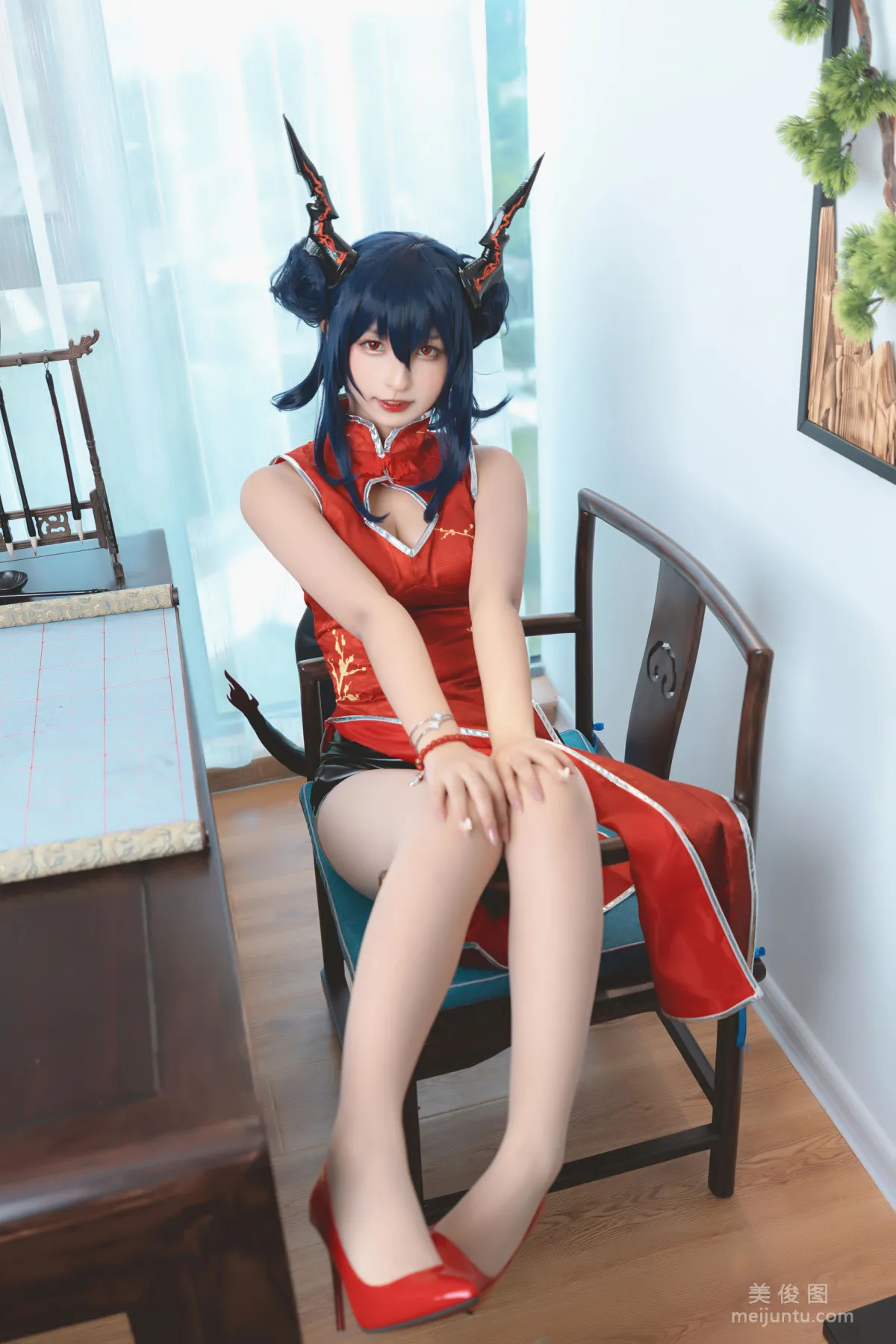 [Cosplay] 神楽坂真冬 - 旗袍魔女 写真集6