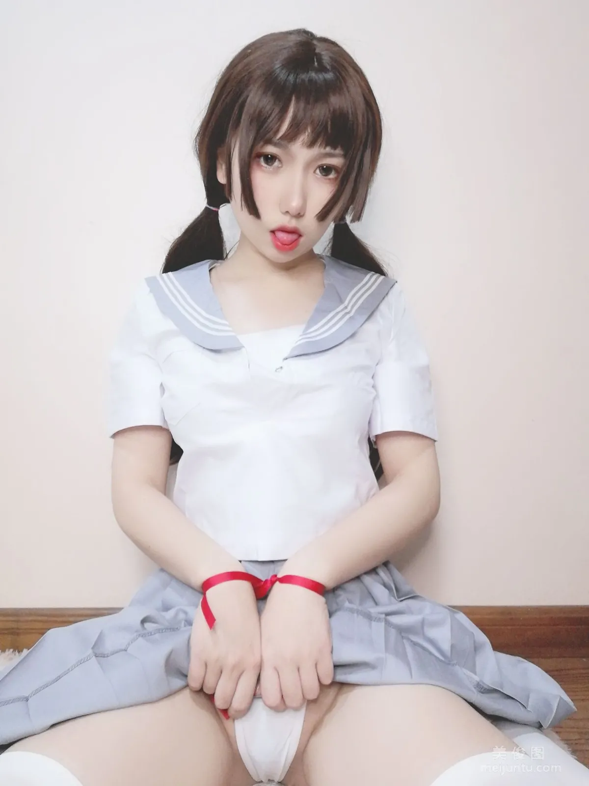 [Cosplay] 芋圓侑子SJ_ - 白絲jk 42
