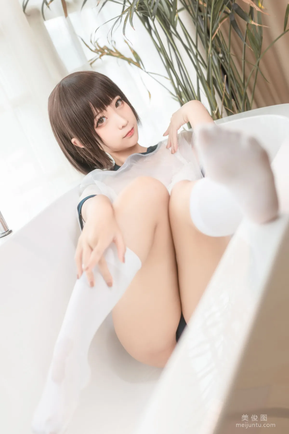 [Cosplay] 動漫博主蠢沫沫 - 透明體操服 寫真集 14