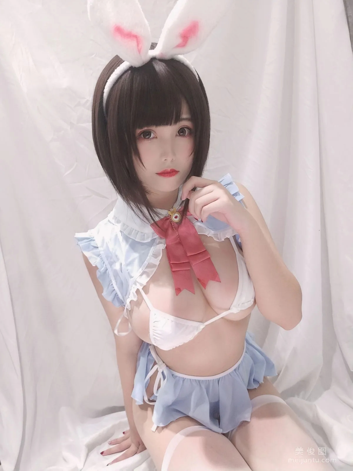 [Cosplay] Cute Girl Mizhi Maoqiu - Little White Rabbit Selfie photo 15