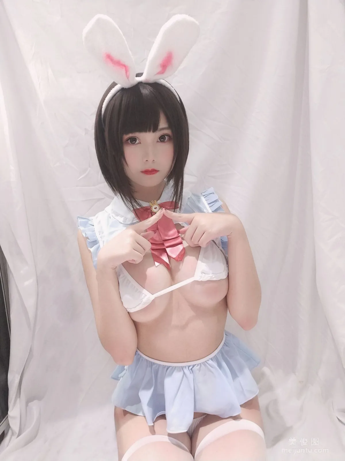 [Cosplay] Cute Girl Mizhi Maoqiu - Little White Rabbit Selfie photo 6
