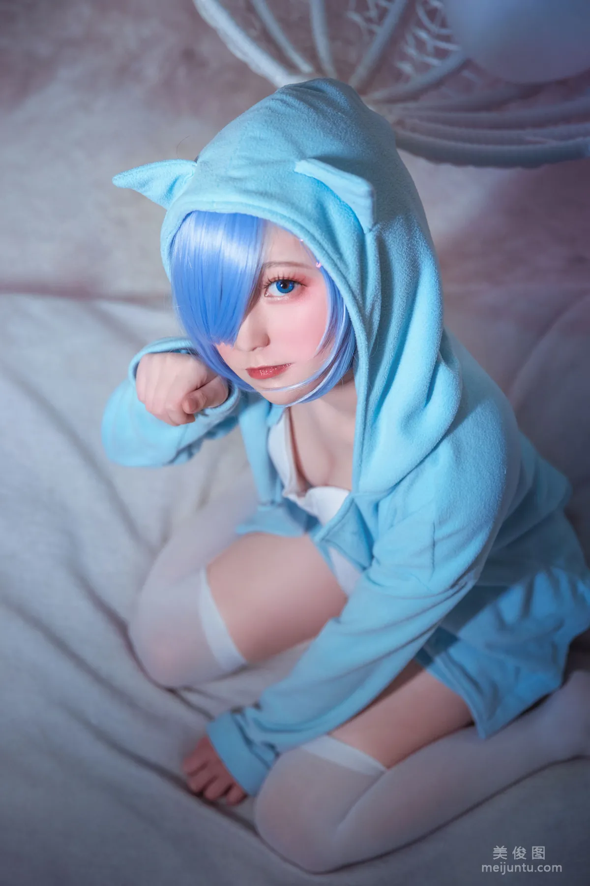 [Cosplay] 动漫博主弦音sic - RE从零开始的异世界生活 蕾姆猫咪睡衣1