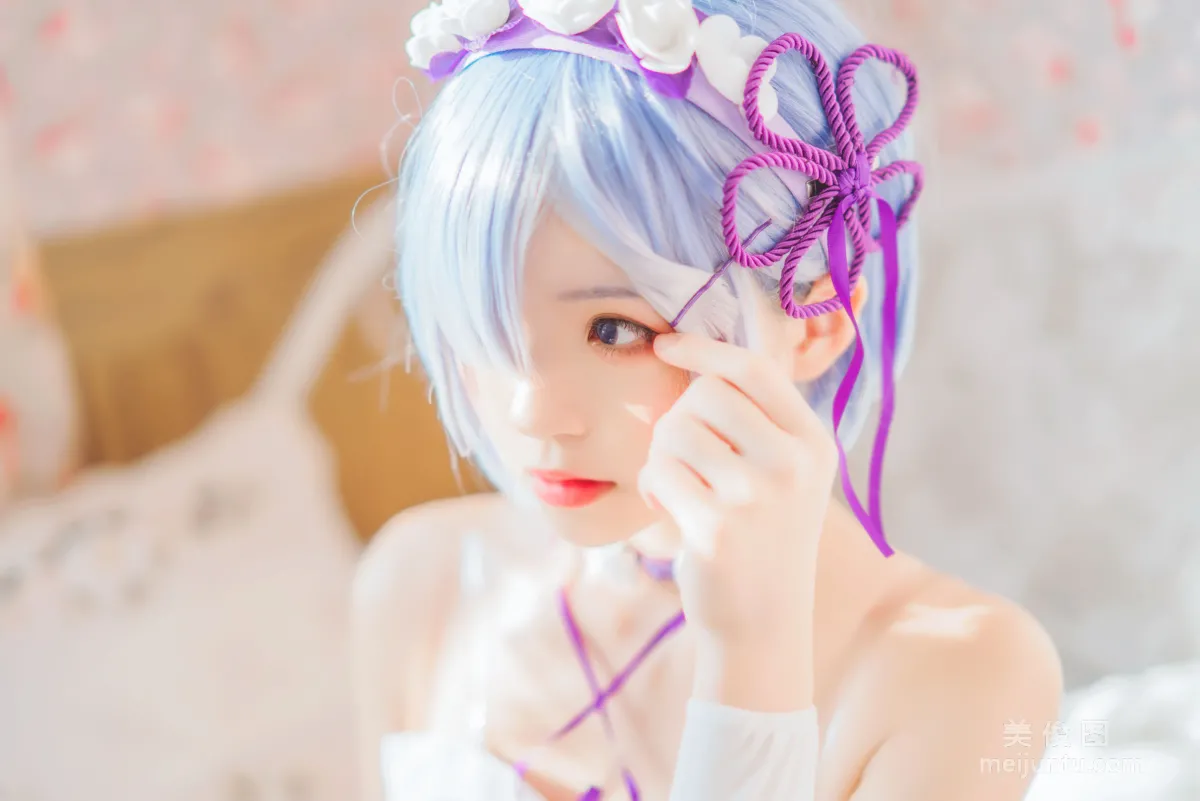 [Cosplay] 蠢沫沫 - 蕾姆小睡裙9