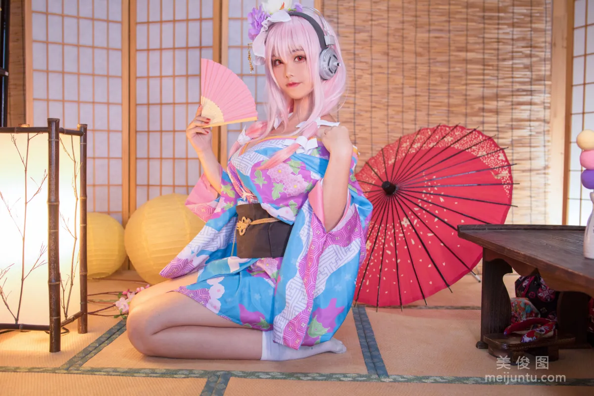 [Cosplay] 蜜汁猫裘 - 索尼子和服 写真集15