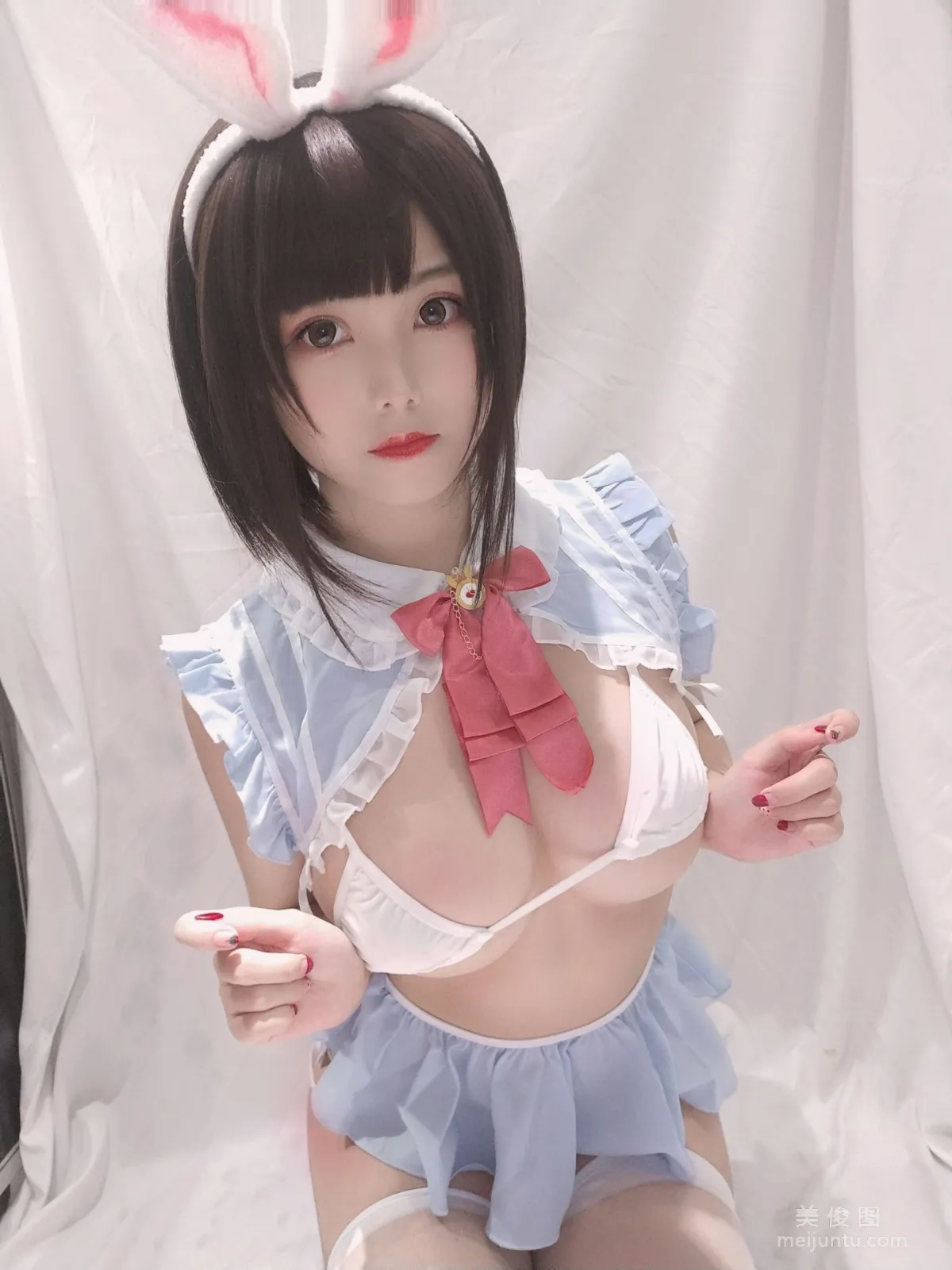 [Cosplay] Cute Girl Mizhi Maoqiu - Little White Rabbit Selfie photo 5