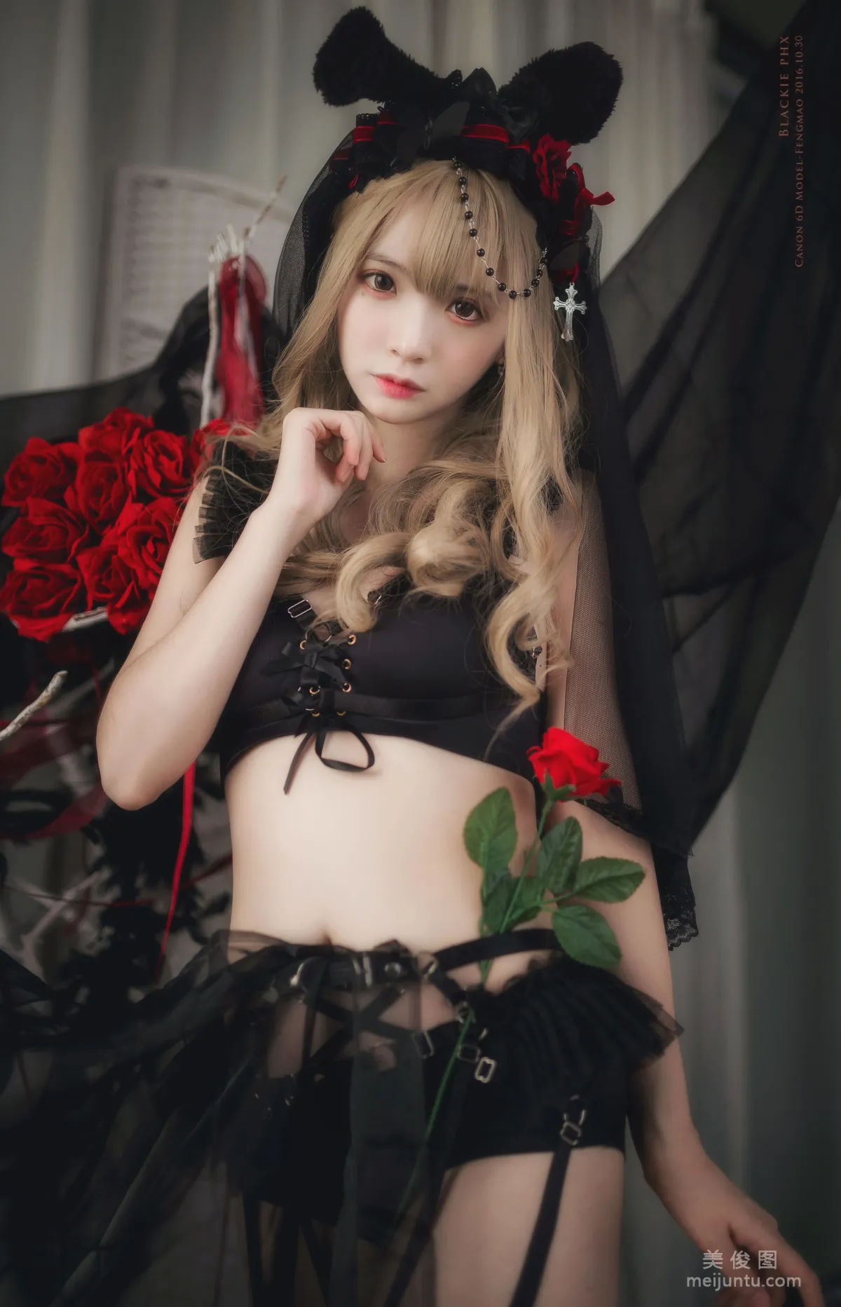 [Cosplay] 瘋貓ss - 黑色玫瑰 1