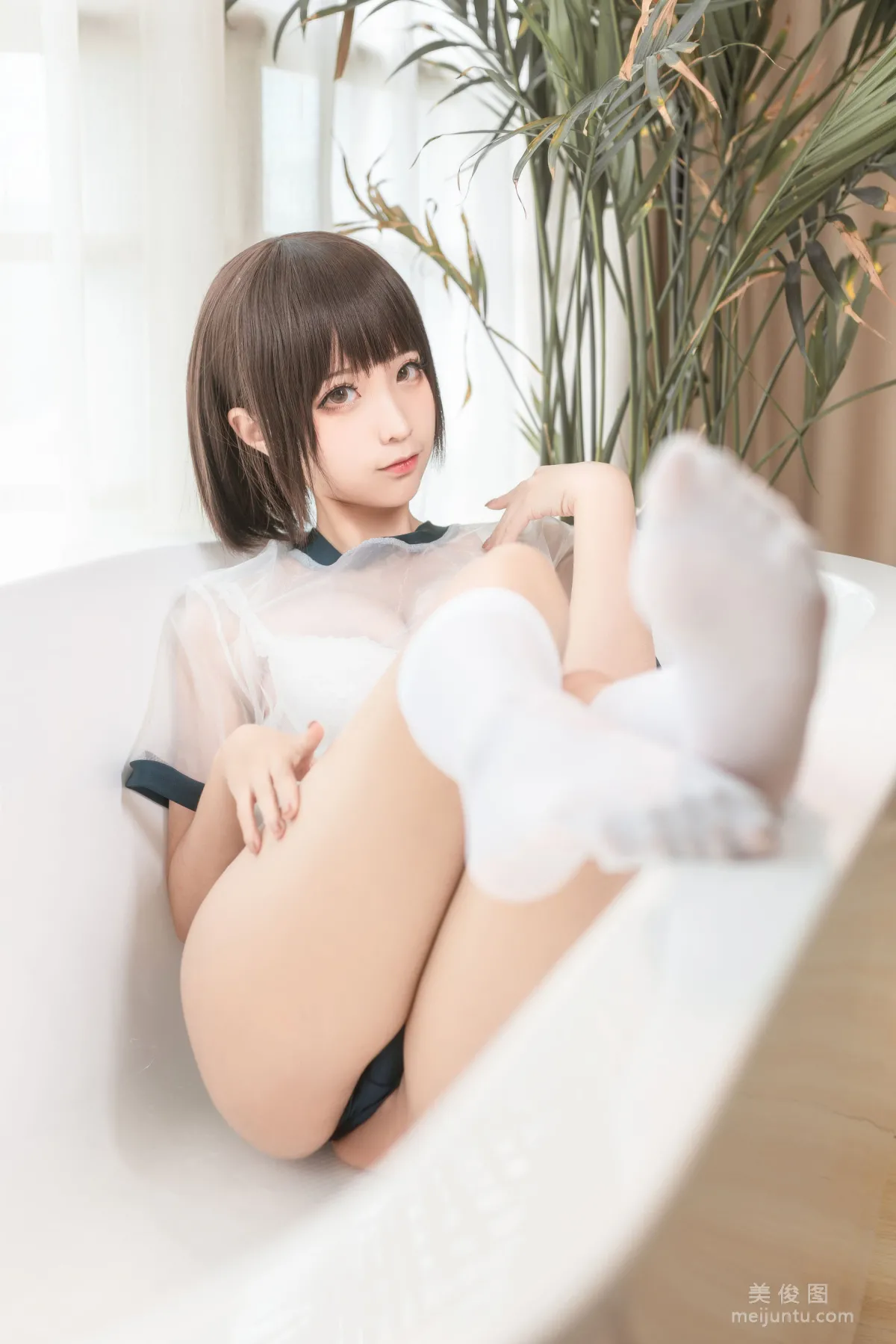 [Cosplay] 動漫博主蠢沫沫 - 透明體操服 寫真集 15