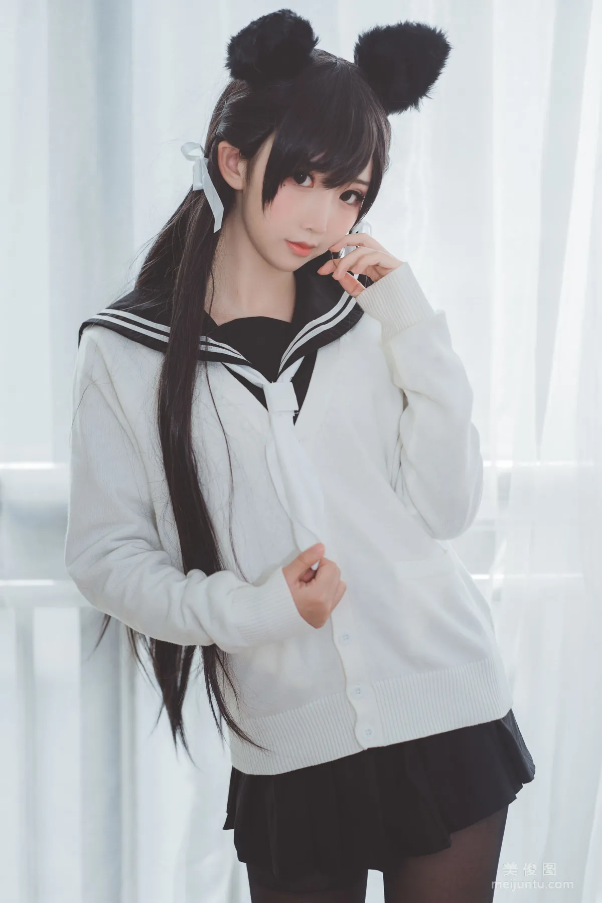 [Cosplay Photos] Cute Popular Coser Mianbing Xianer - Uniform Atago photo 14