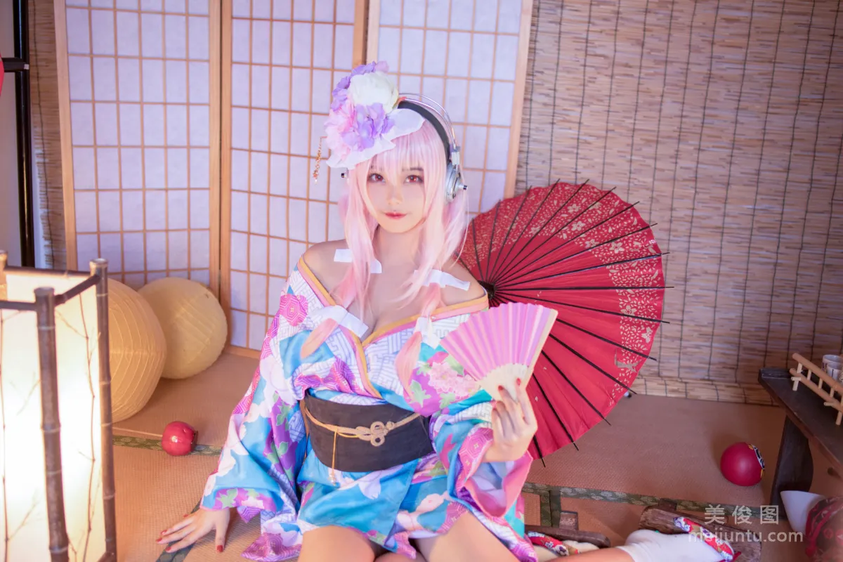[Cosplay] 蜜汁猫裘 - 索尼子和服 写真集1