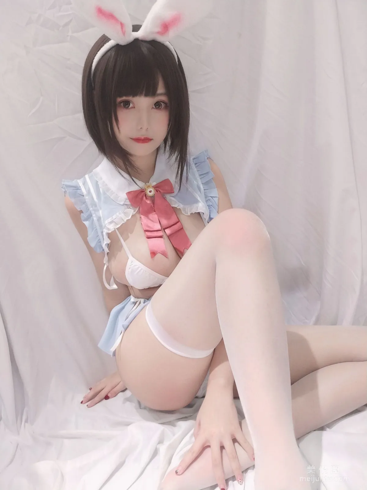 [Cosplay] Cute Girl Mizhi Maoqiu - Little White Rabbit Selfie photo 26