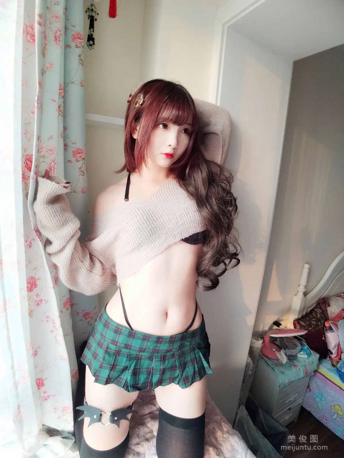 [Cosplay] 2D Beauty Guchuan kagura, Sexy Sweater photo 12
