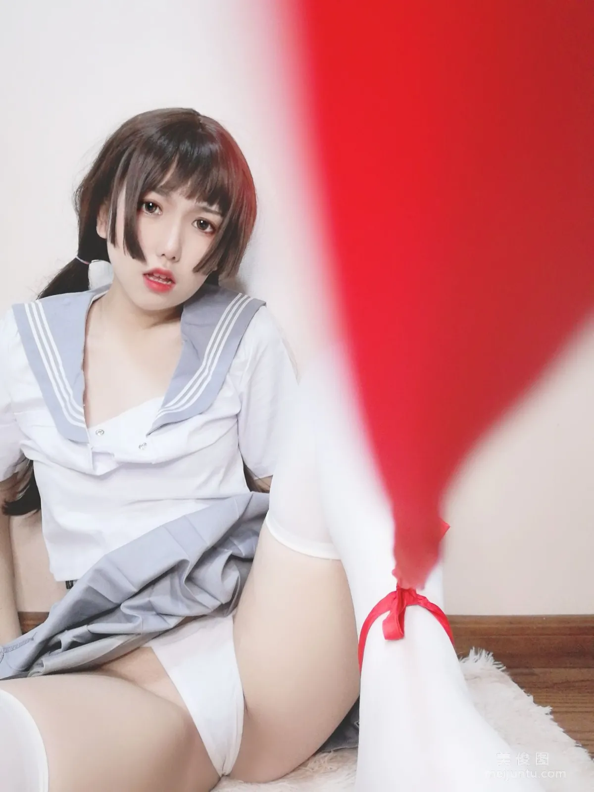 [Cosplay] 芋圓侑子SJ_ - 白絲jk 34