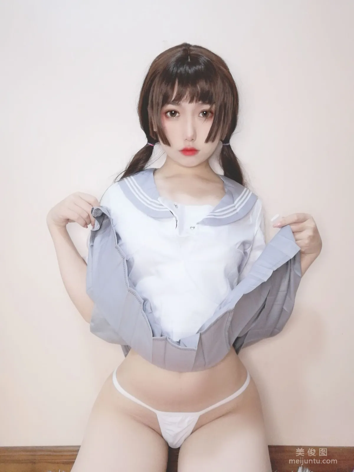 [Cosplay] 芋圓侑子SJ_ - 白絲jk 25