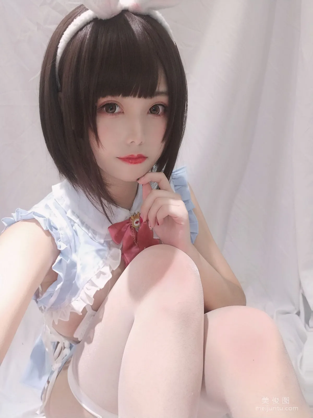 [Cosplay] Cute Girl Mizhi Maoqiu - Little White Rabbit Selfie photo 21