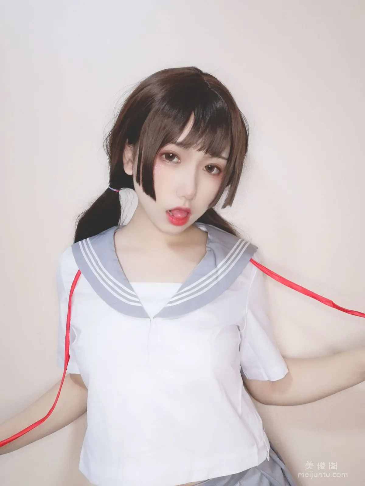 [Cosplay] 芋圓侑子SJ_ - 白絲jk 14