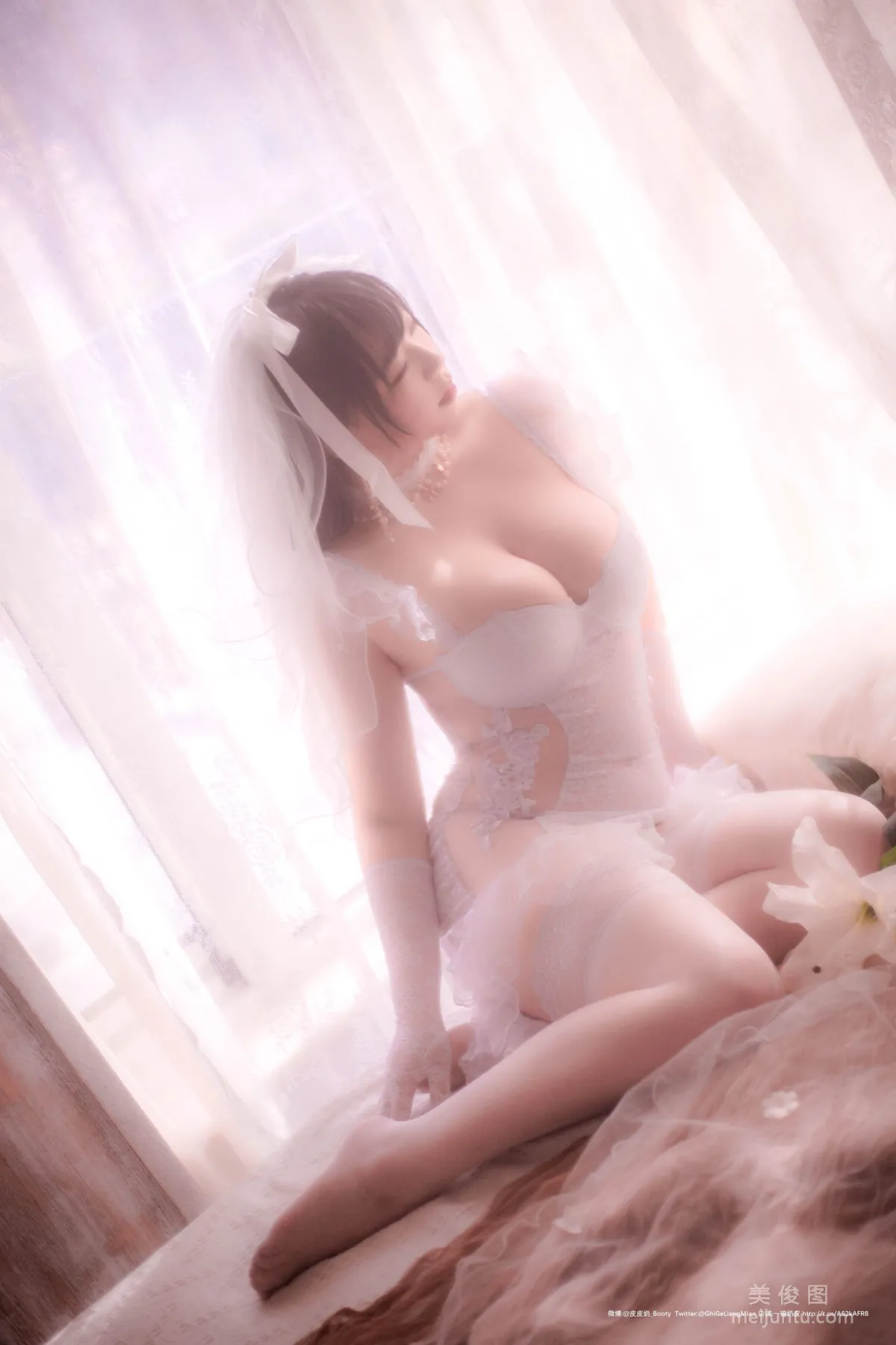 [Cosplay] Pipi Naike Keai Lela, Hazy Wedding Dress photo 36
