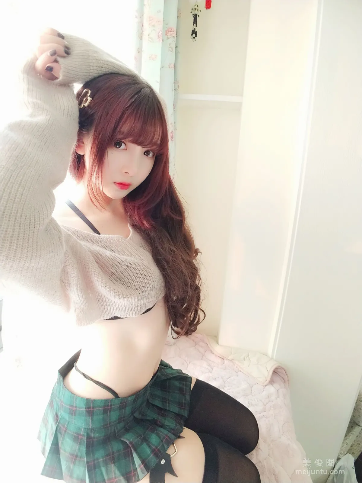 [Cosplay] 2D Beauty Guchuan kagura, Sexy Sweater photo 1