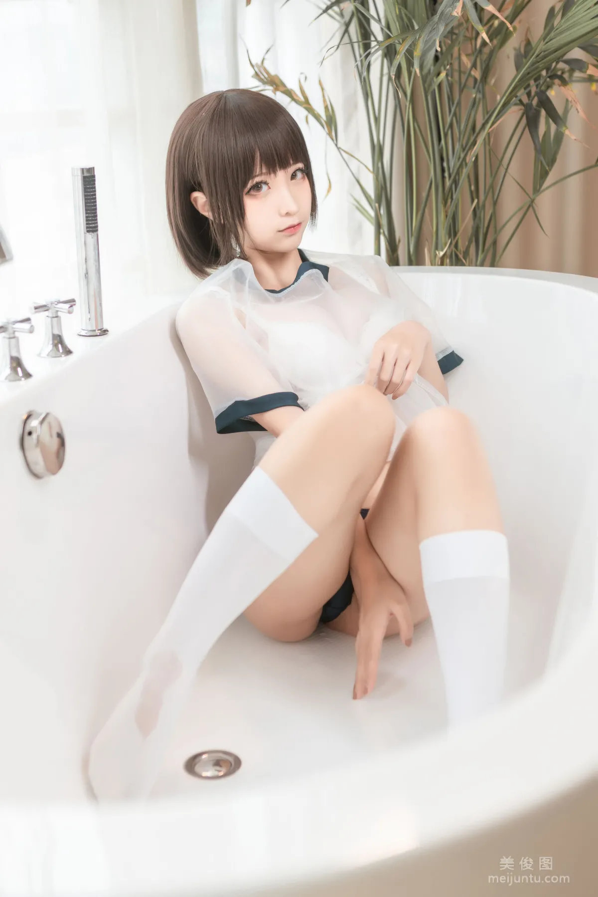 [Cosplay] 動漫博主蠢沫沫 - 透明體操服 寫真集 7