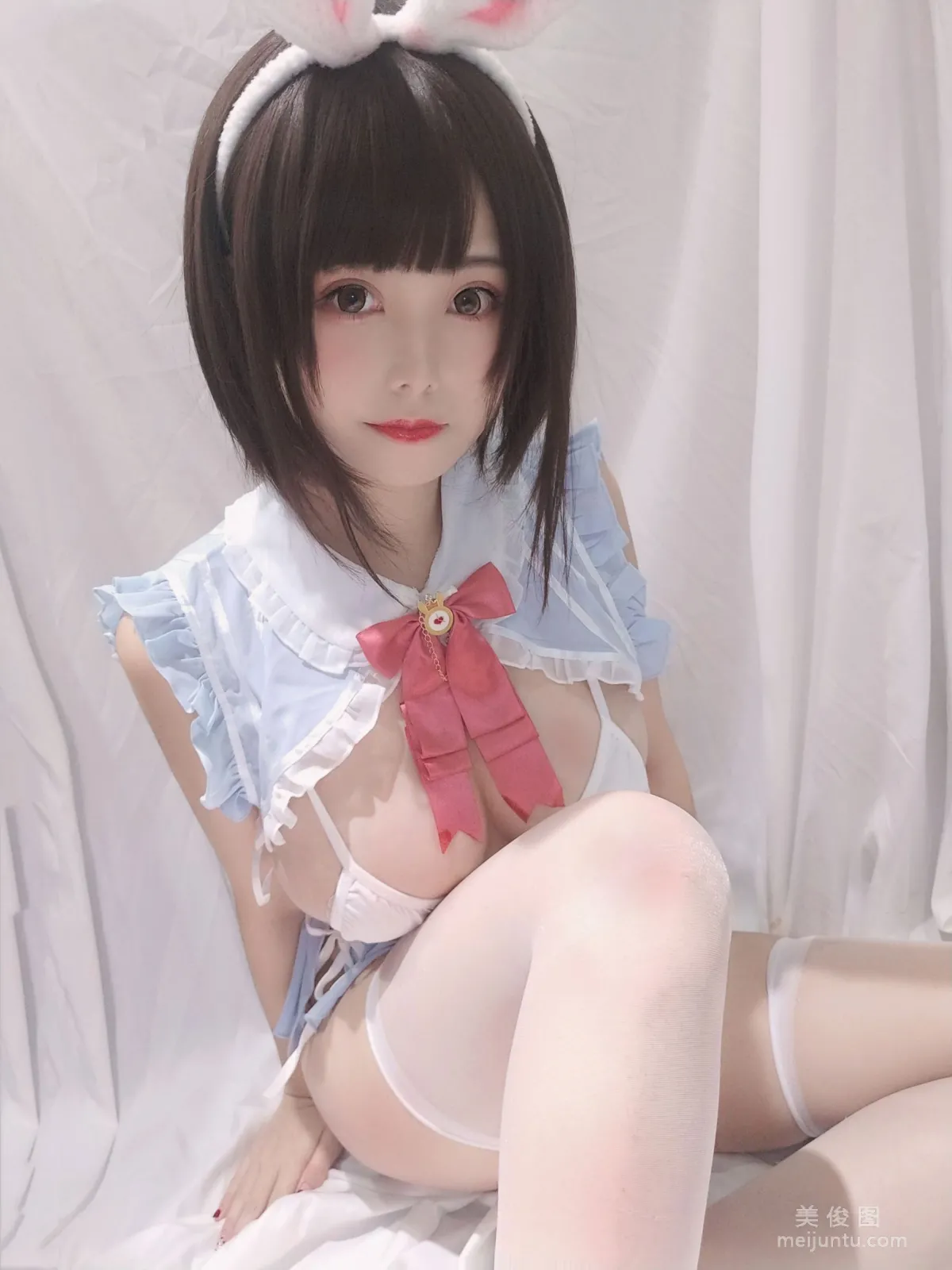 [Cosplay] Cute Girl Mizhi Maoqiu - Little White Rabbit Selfie photo 25
