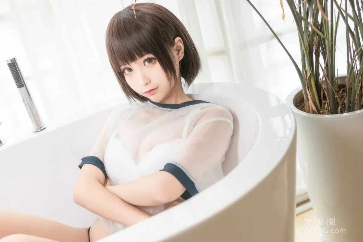 [Cosplay] 動漫博主蠢沫沫 - 透明體操服 寫真集 10