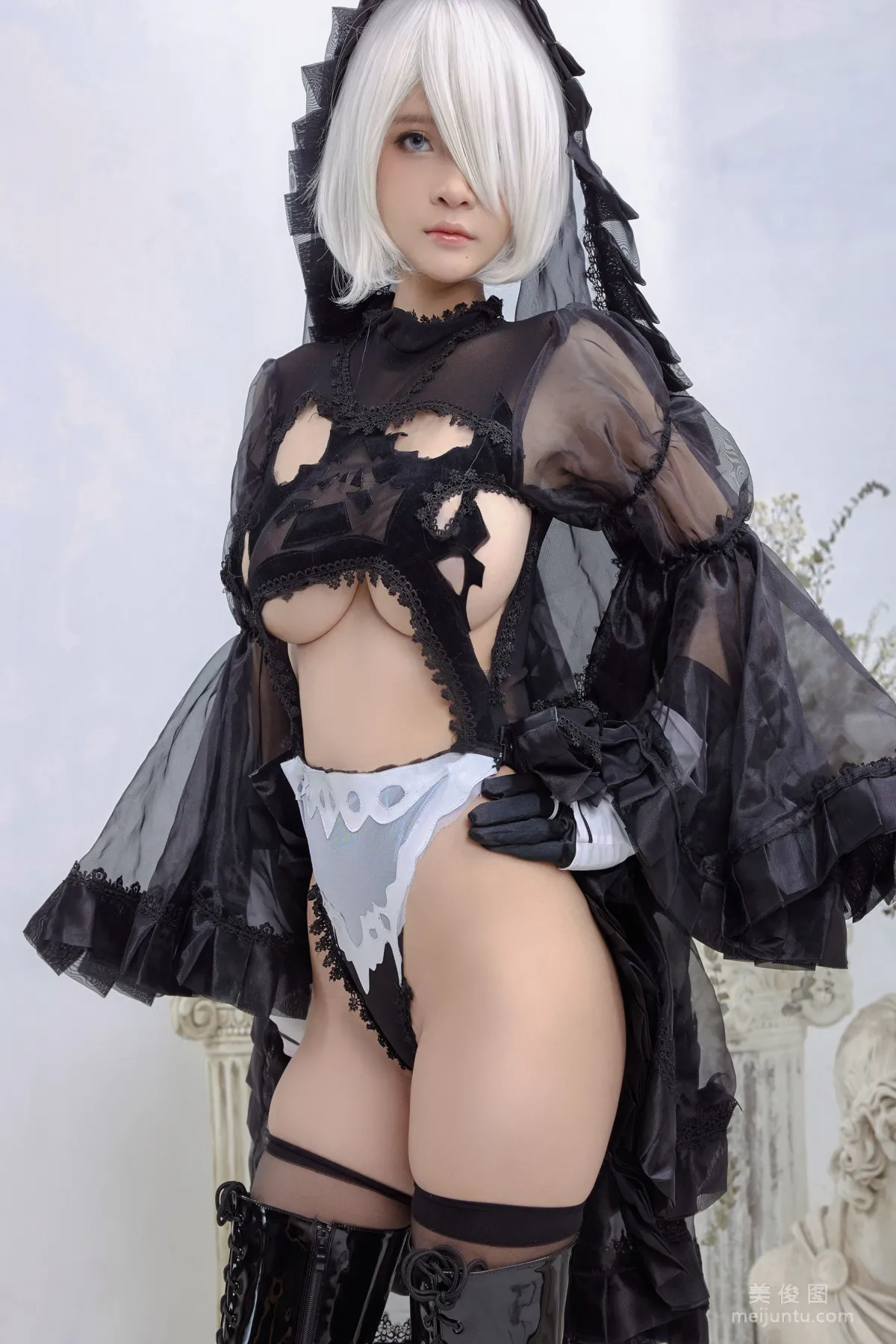 [Cosplay] Azami福利 - 2B Black Dress6