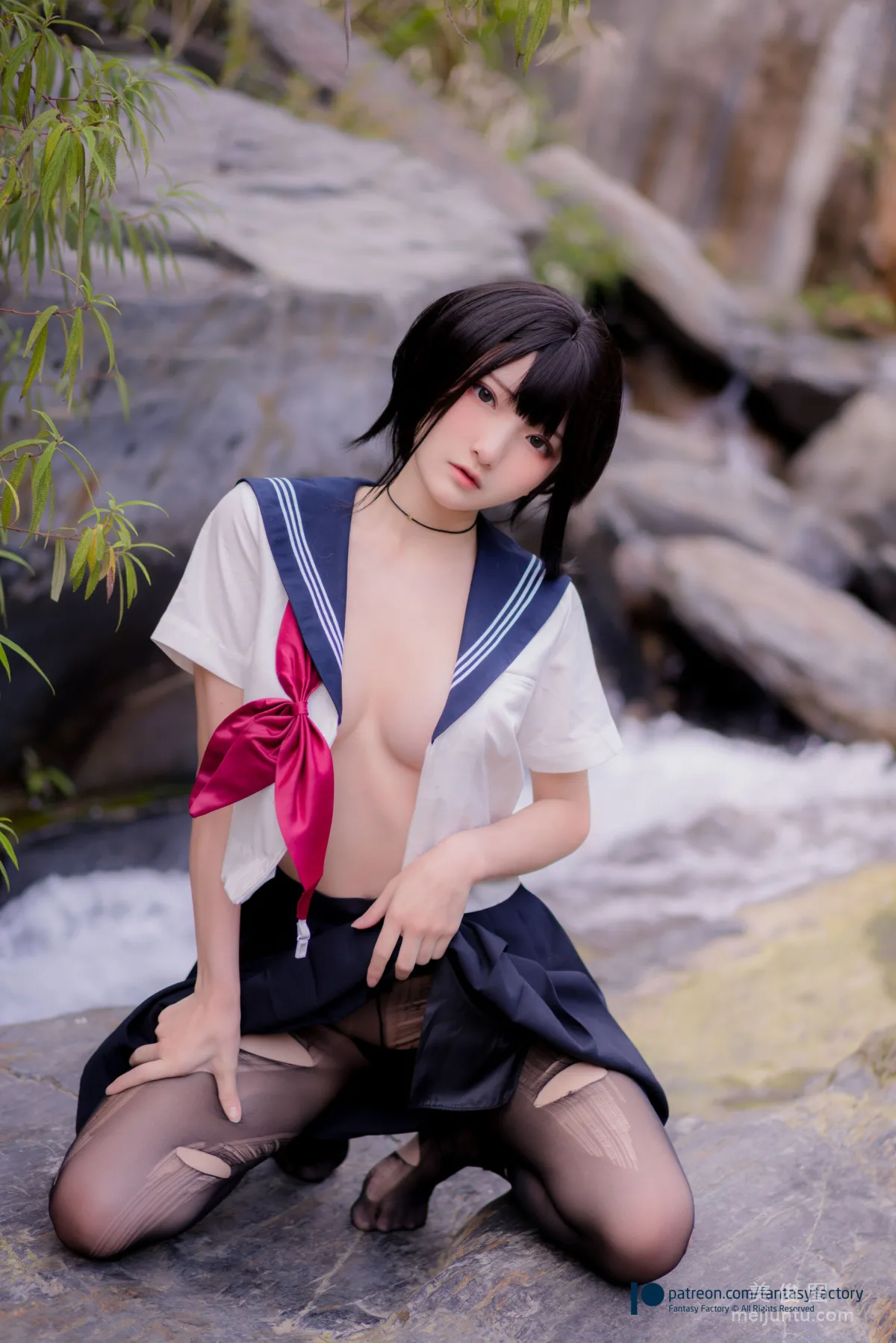 [Cosplay] Xiao Ding, Fantasy Factory - Maid, JK, School Swimsuit photo 75