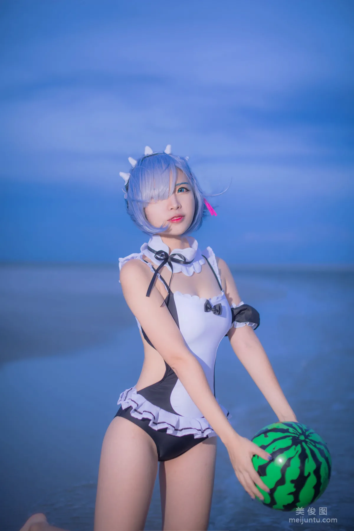 [Cosplay] 人氣Coser二佐Nisa - 蕾姆泳衣 6