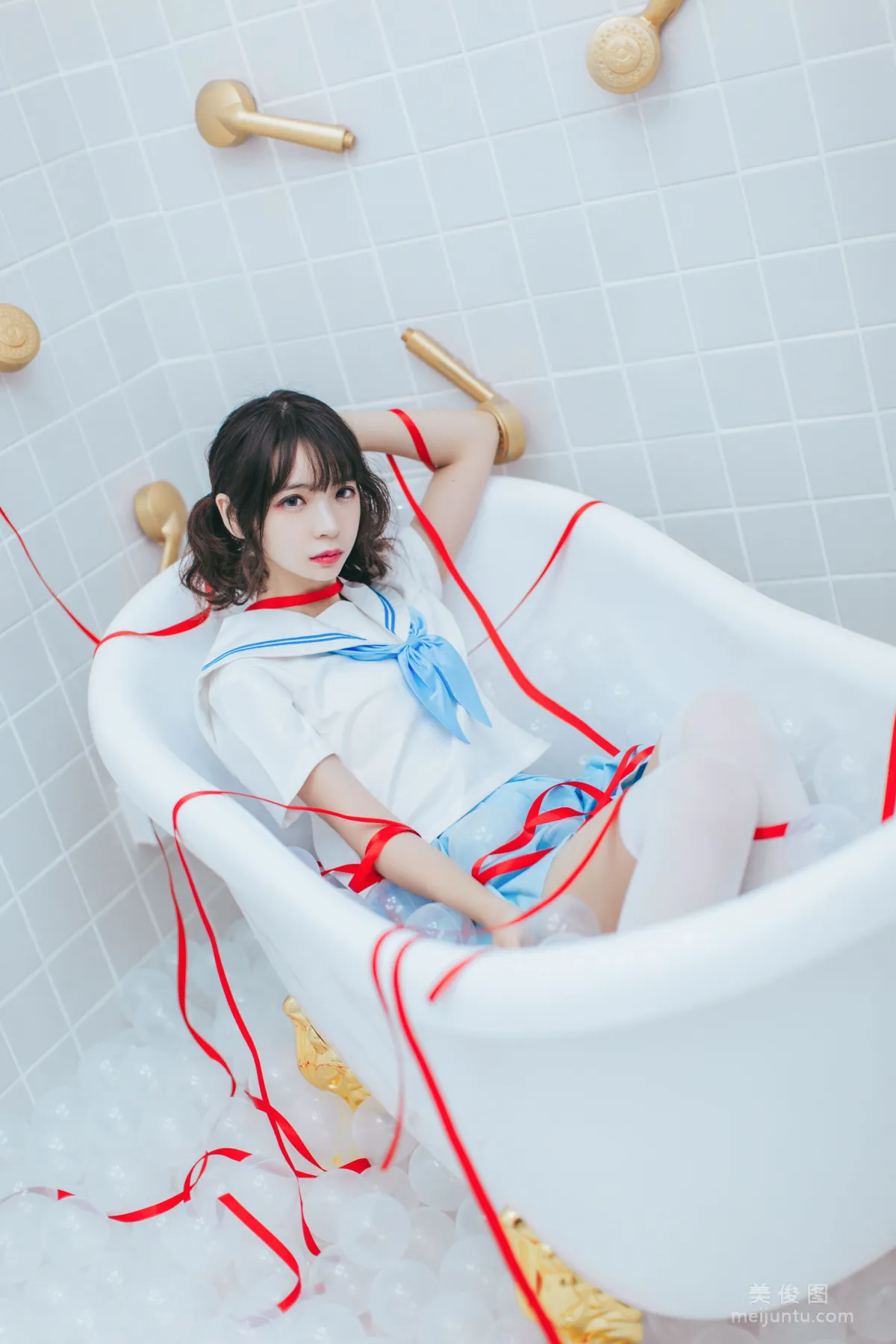 [Cosplay] 疯猫ss - 浴室JK 写真集19