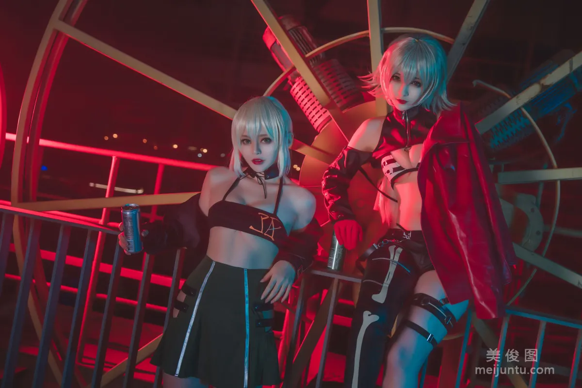 [Cosplay] Tieban Shaogui Wu w - Zhongshan Pier Black Jeanne and Black Saber Duo photo 15