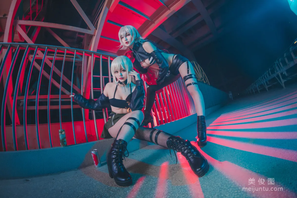 [Cosplay] Tieban Shaogui Wu w - Zhongshan Pier Black Jeanne and Black Saber Duo photo 23