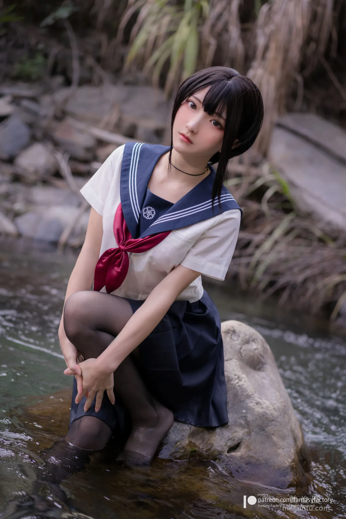 [Cosplay] Xiao Ding, Fantasy Factory - Maid, JK, School Swimsuit photo 64