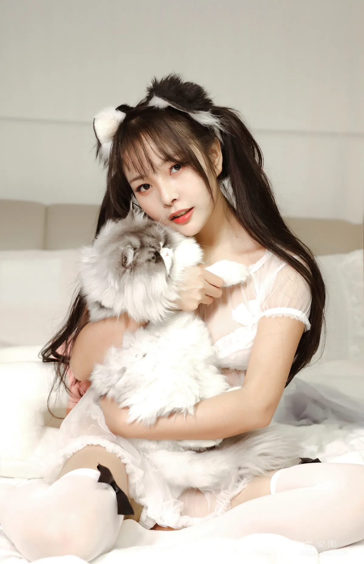 [Cosplay] Suyan Yana Yi - White Cat Ear Headwear photo 4