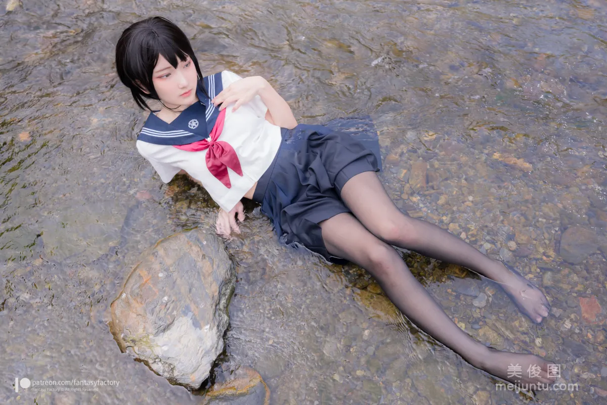 [Cosplay] Xiao Ding, Fantasy Factory - Maid, JK, School Swimsuit photo 57