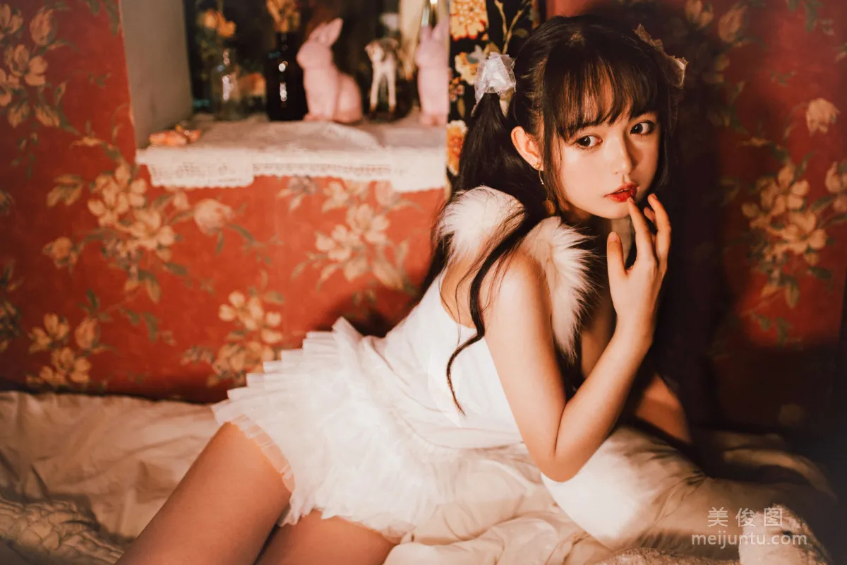 [Cosplay] Big-Eyed Cute Girl Heimaomao OvO, White Twin Tails photo 10
