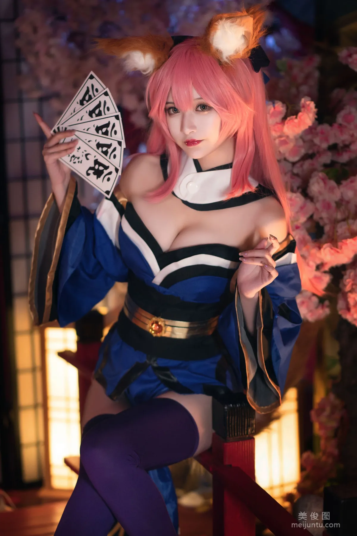 [Cosplay] 动漫博主铁板烧鬼舞w - 玉藻前 原皮2