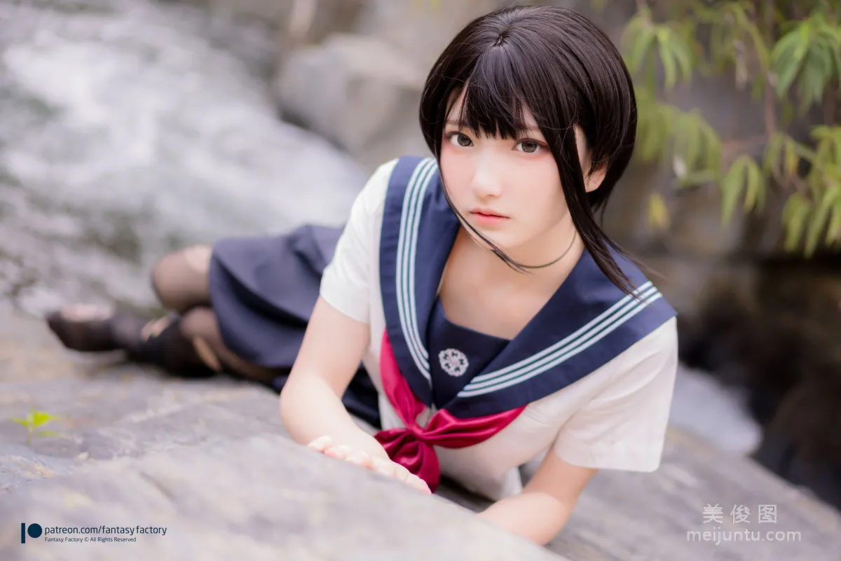 [Cosplay] Xiao Ding, Fantasy Factory - Maid, JK, School Swimsuit photo 69