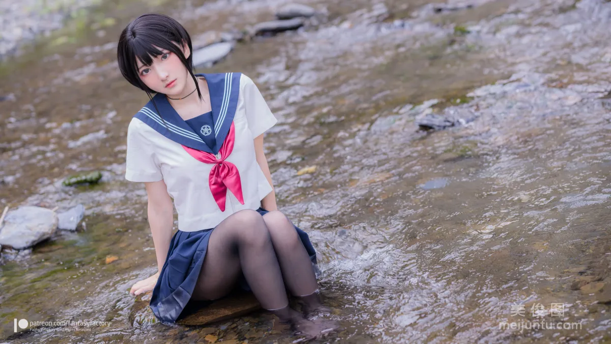 [Cosplay] Xiao Ding, Fantasy Factory - Maid, JK, School Swimsuit photo 54