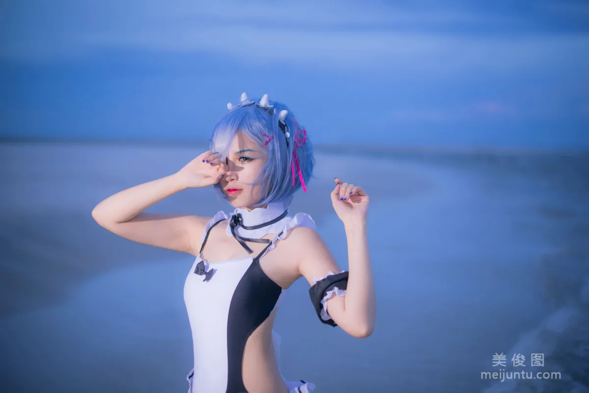 [Cosplay] 人氣Coser二佐Nisa - 蕾姆泳衣 5
