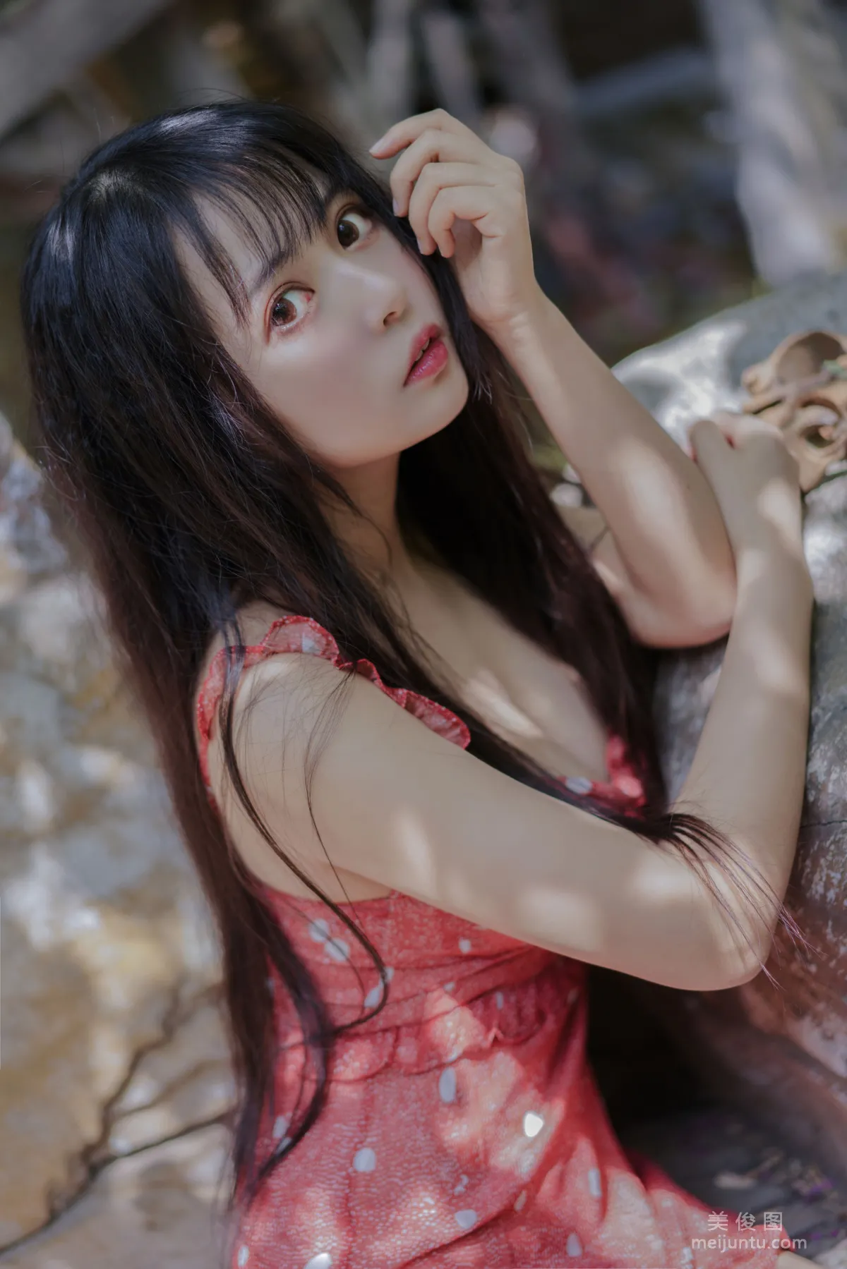 [Cosplay] Big-Eyed Cute Girl Heimaomao OvO - Strawberry photo 24