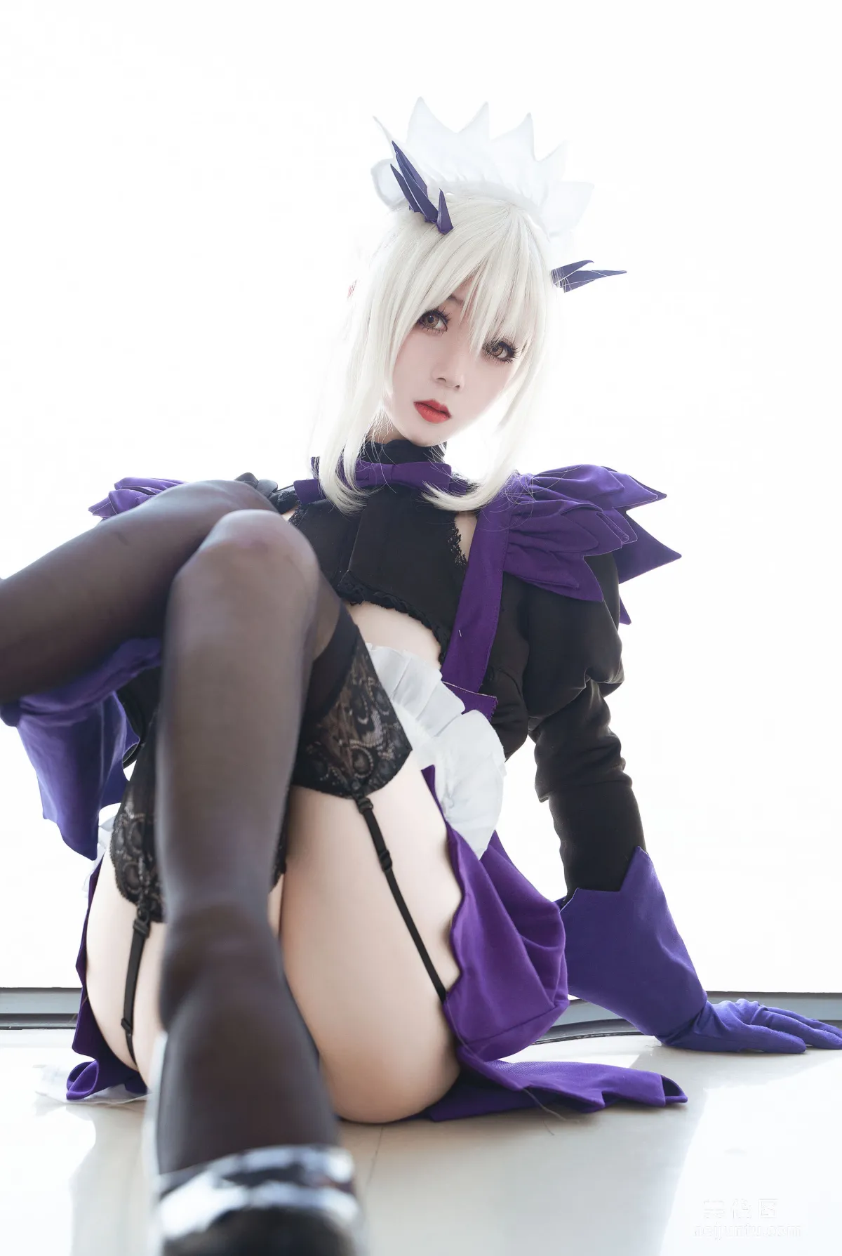 [Cosplay] Weibo Girl Wuzheng Ryou, Jeanne Maid Photo Set photo 8